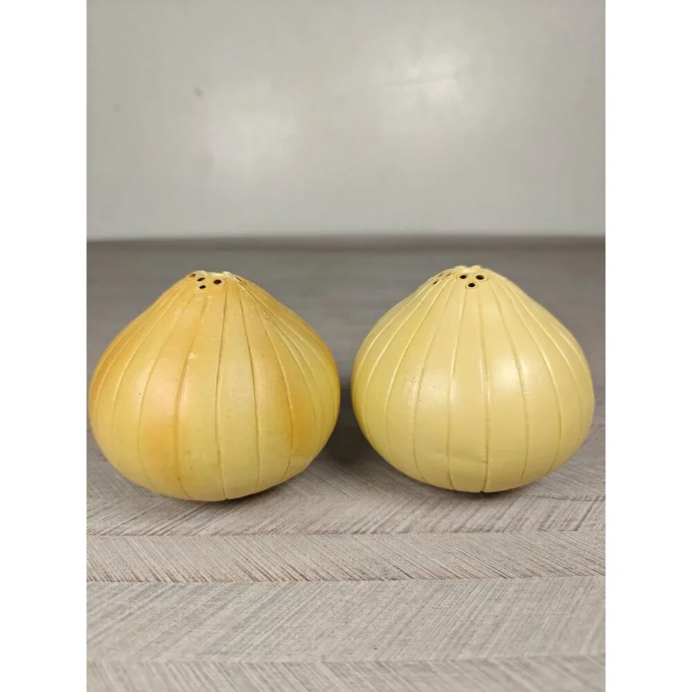 Vintage 1980 Holt Howard Style Onion Head Refrigerator Baking Soda Holders